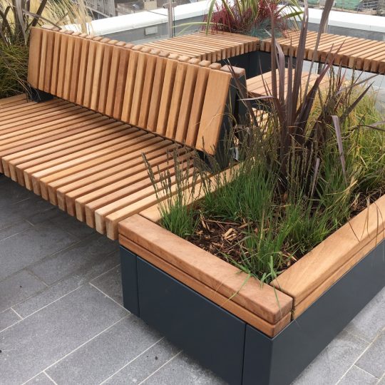 Rooftop Seating and Planters for Luxury Residential Flats 3