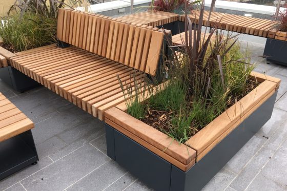 Rooftop Seating and Planters for Luxury Residential Flats 3