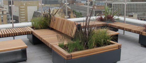 Rooftop Seating and Planters for Luxury Residential Flats 5